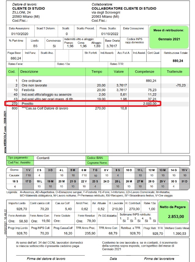 Concedere un prestito alla colf o badante Concedere un prestito alla colf o badante